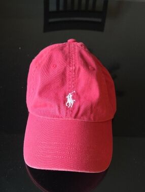 Ralph Lauren Red/Pink Polo Baseball Cap